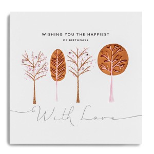 Simple with striking copper foiling the Copper Leaf range from Janie Wilson.