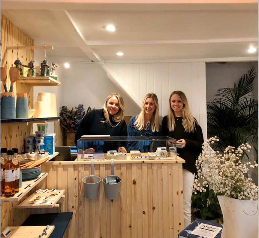 Above: Ainslie, Tegen and Safi behind the counter.