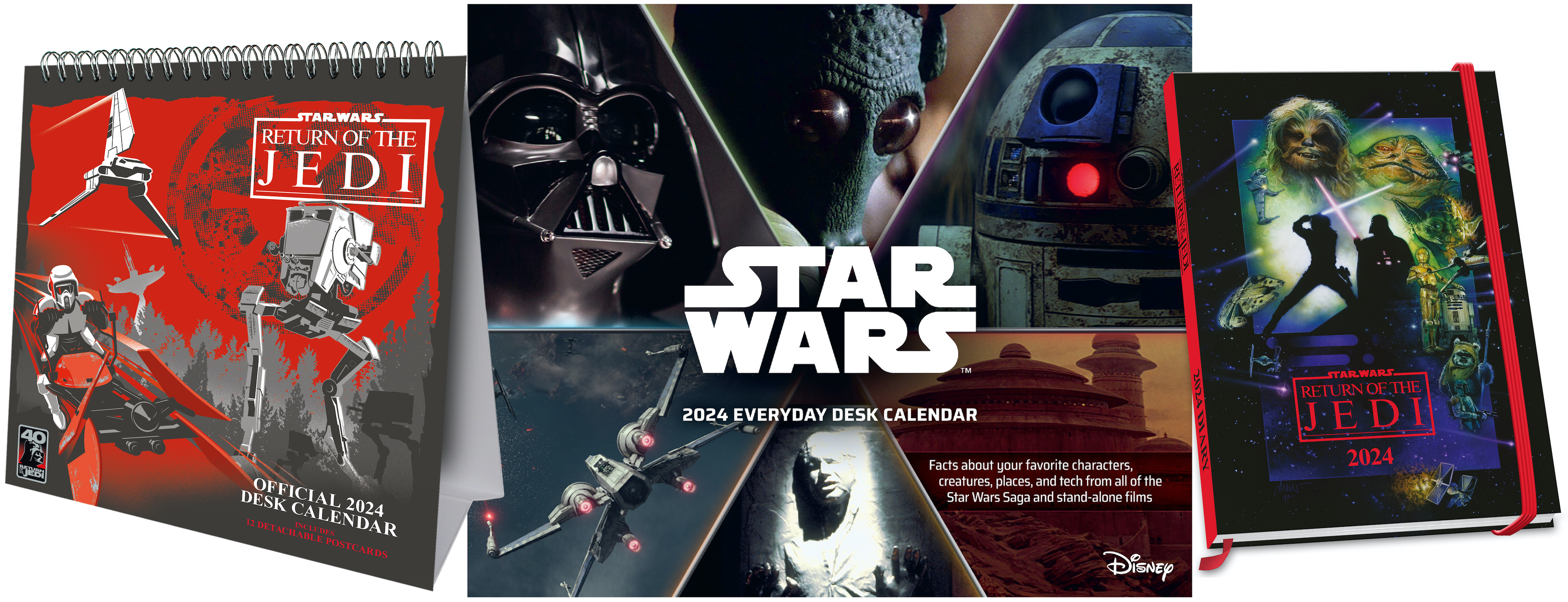 Star Wars 2024 Post Card Desk Calendar : Danilo Promotions Ltd