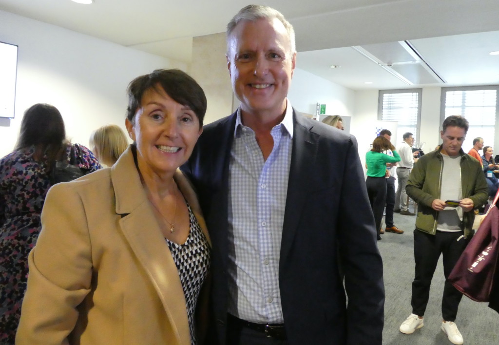 Above: Ceri with James Conn, UKG’s former ceo, at the GCA conference last September