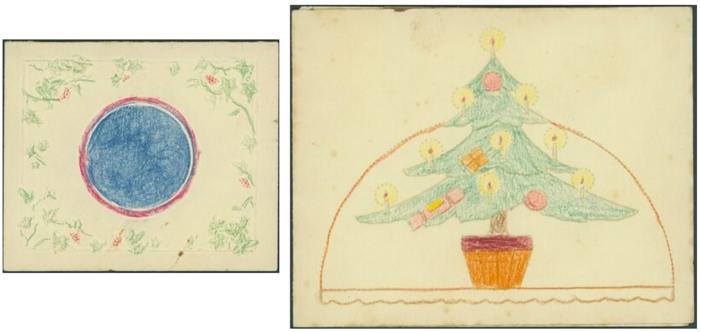 Above: Lot 190 had two hand-drawn cards by the then Princess Elizabeth