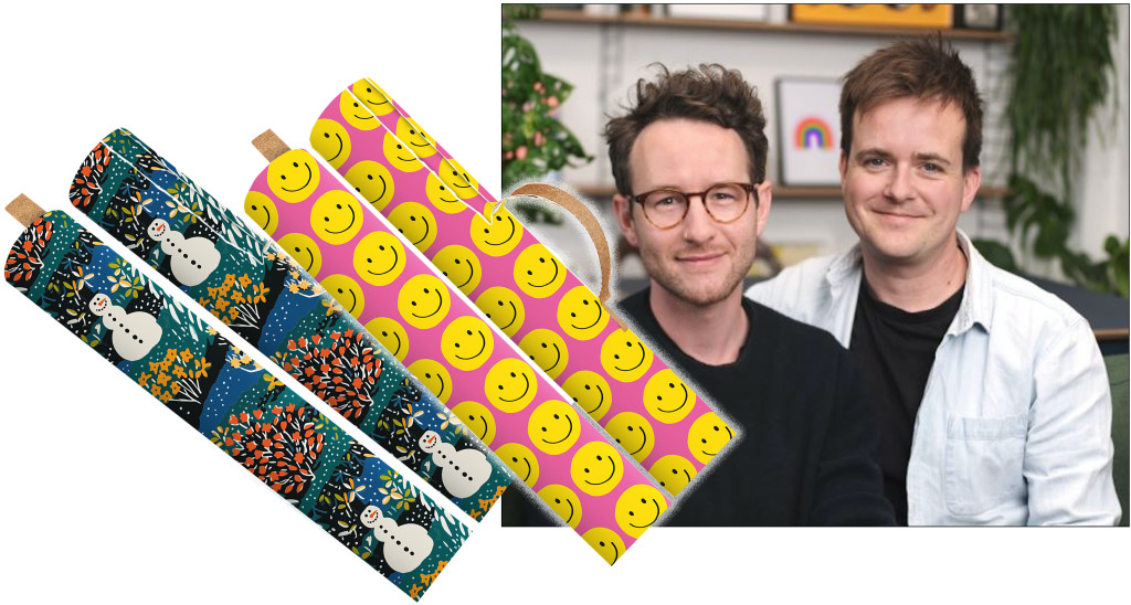 Above & top: Ohh Deer’s Jamie (left) and Mark with their innovative new rollwrap