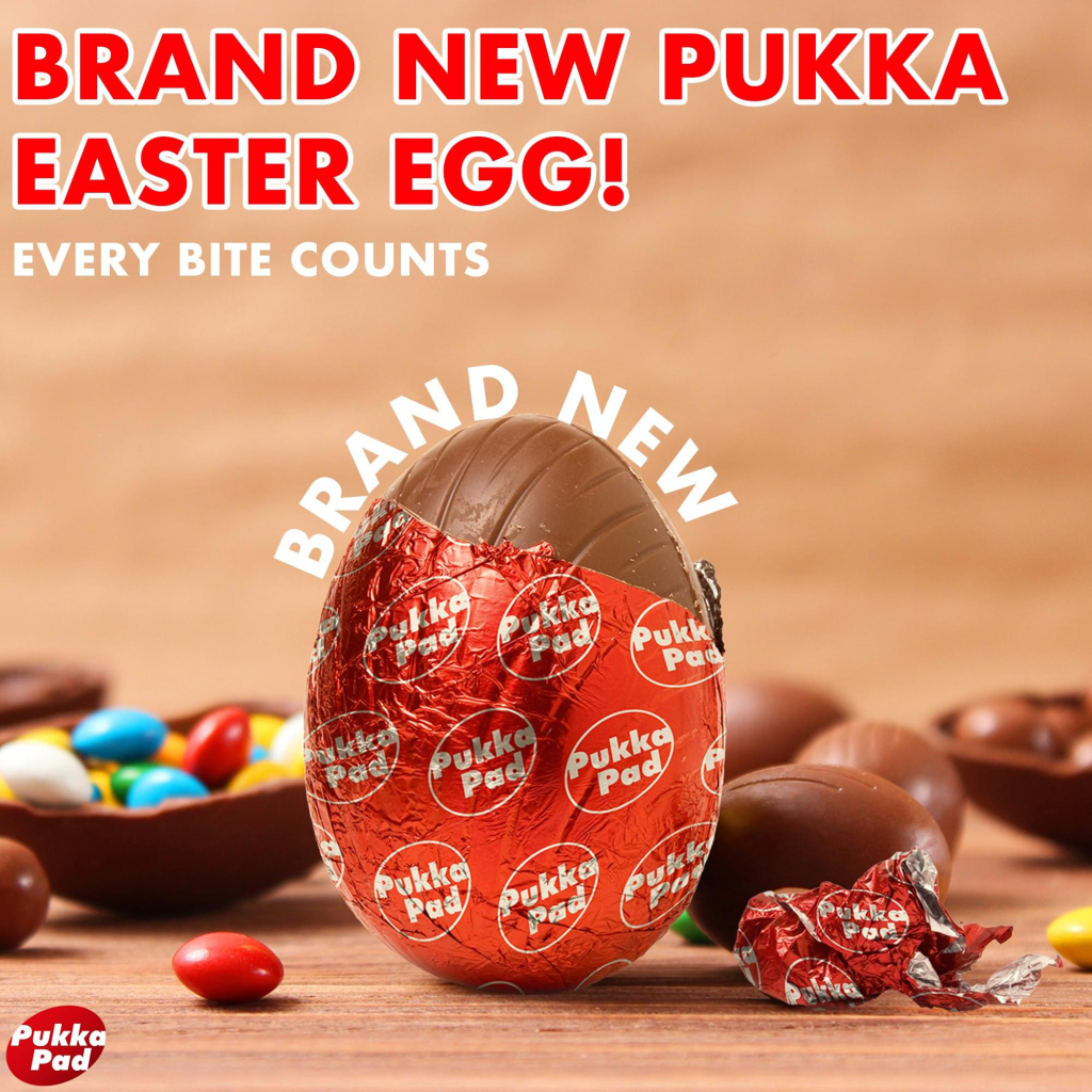 Above: Pukka Pad promised egg-citing delicious treats