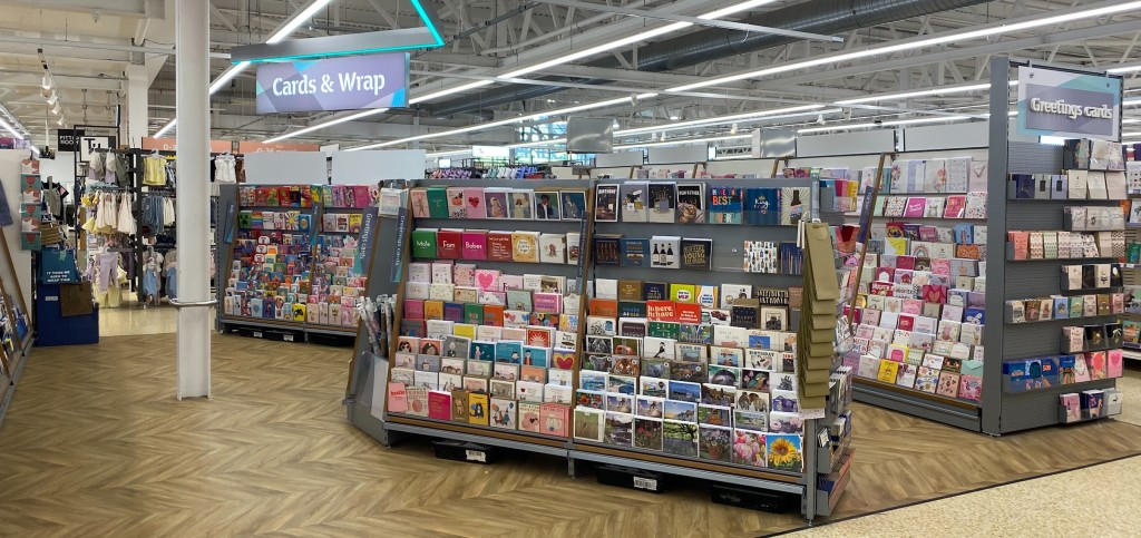 Above: Sainsbury's is committed to greeting cards