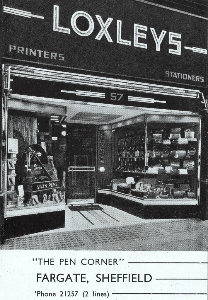 Above: An old Loxleys shop advert