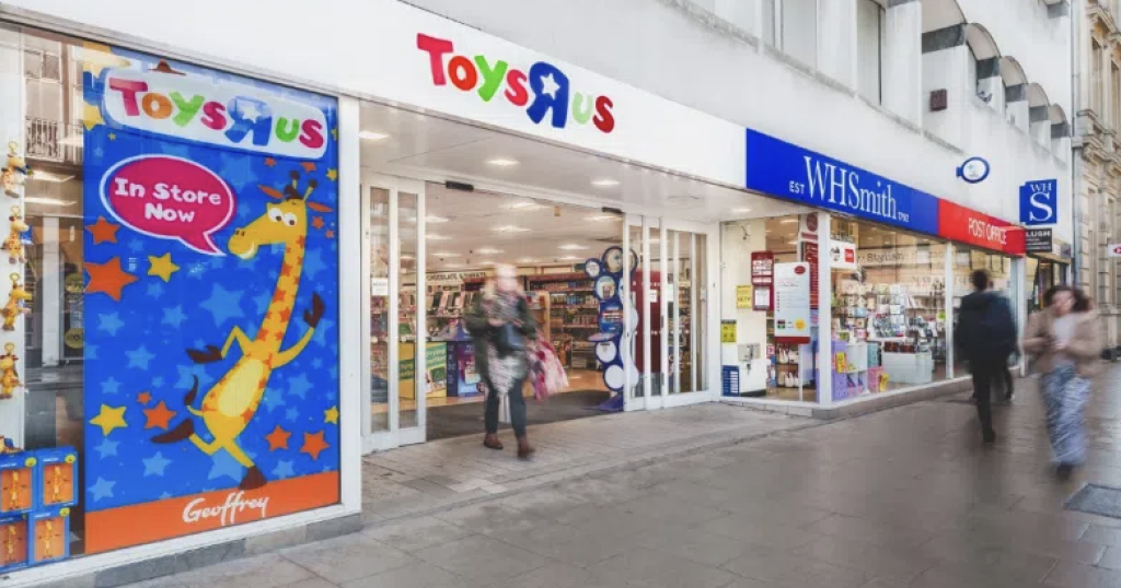 Above: The Toys R Us partnership is WHSmith’s latest embrace of change