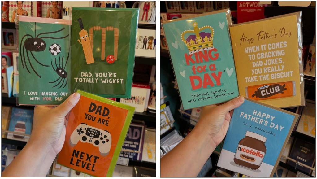 Above: Funny cards were a staple for &Quirky