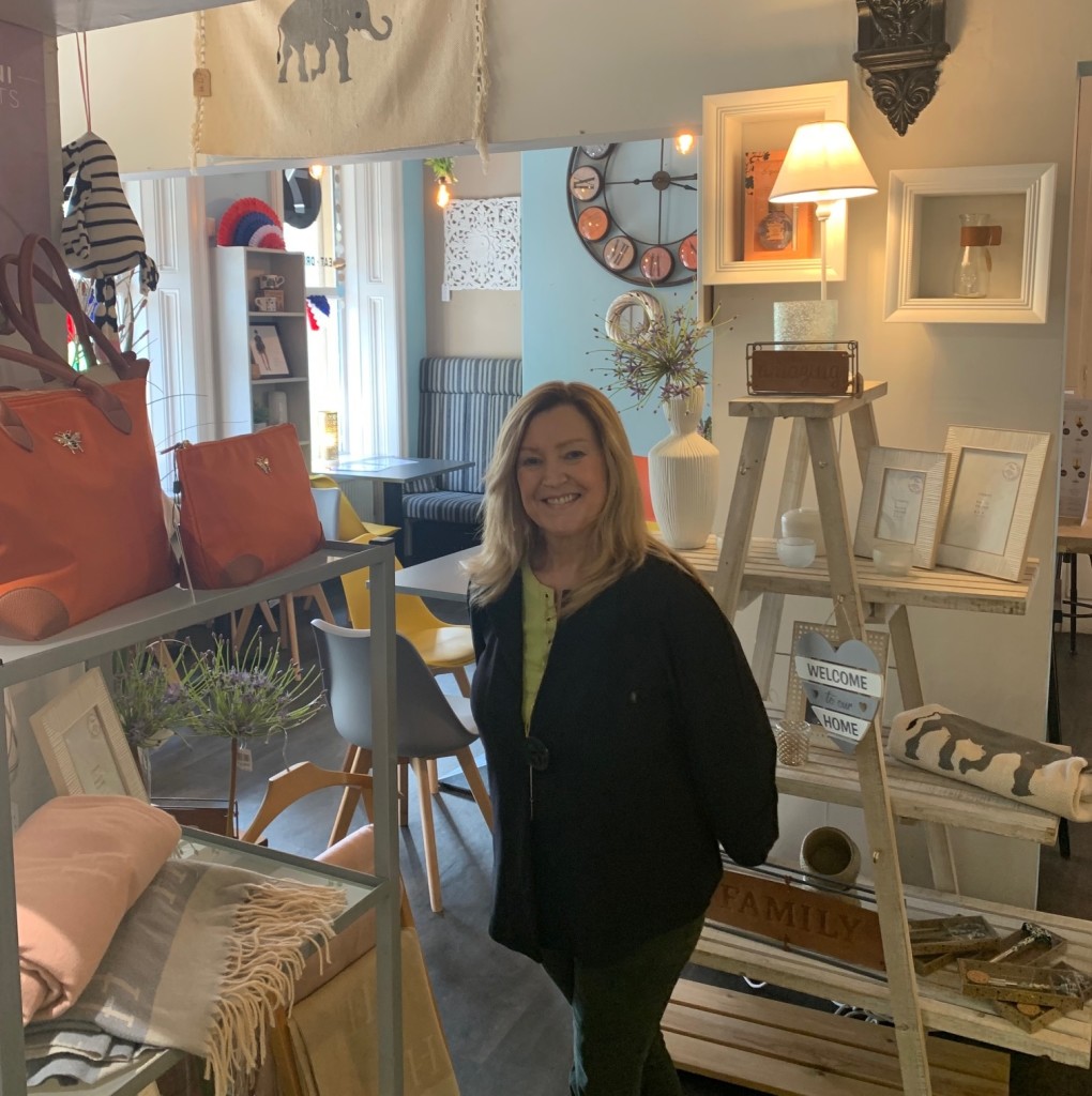 Above: In-house gift boxes sold well for Andrea Pinder