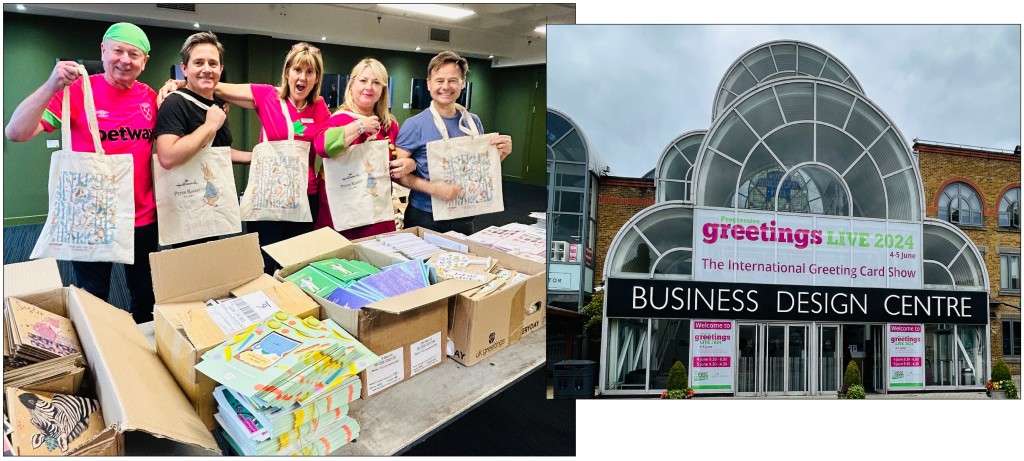 Above & top: London’s BDC is resplendent in its PG Live livery and the Max Publishing team of Jakki Brown, Jackie Lomax and Warren Lomax have been busy getting the tote bags full of goodies