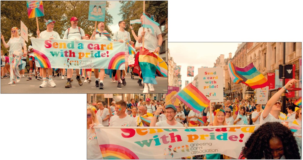 Above: Pride fun from the GCA’s marchers at last year’s event