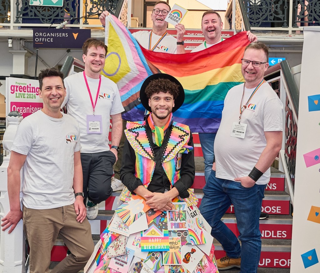 Above: The greetings industry is loud and proud, with marchers set to join in the Pride In London and Manchester Pride events this summer