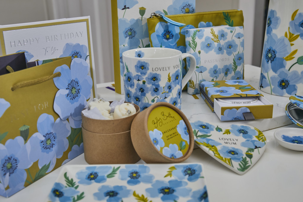 Above: Some of the Blue Poppy products, which includes more ceramics