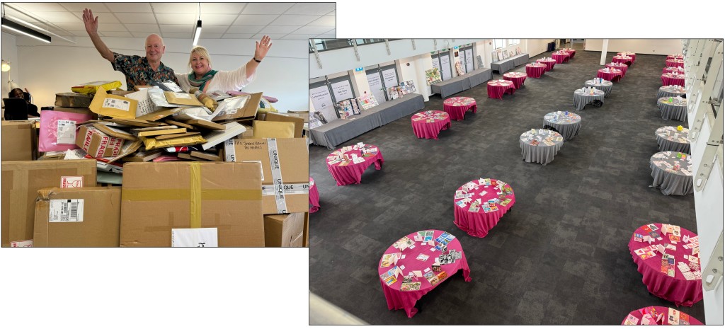 Above: From the boxes that arrived with Warren Lomax and Jakki Brown at the PG offices, to all the newness on the judging tables