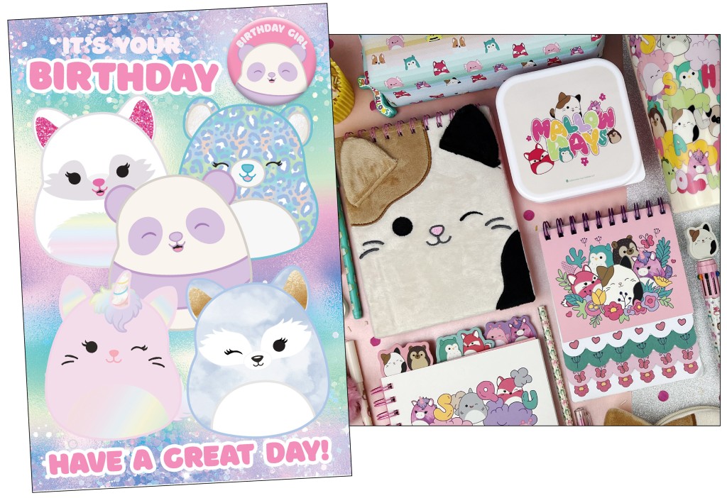 Above: Both Danilo (left) and Blueprint Collections have Squishmallows’ products on the shortlist