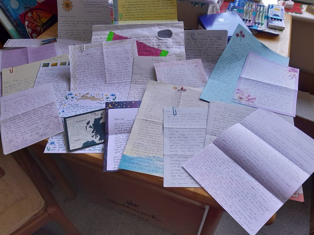 Above & top: Just some of the lovely letters entered into Rainbows competition