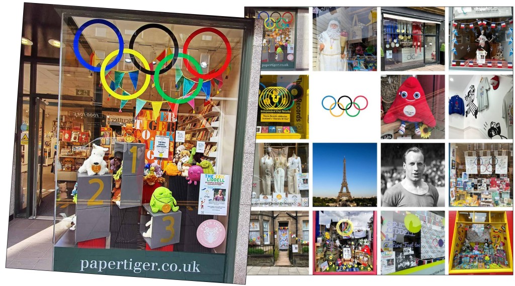 Above: Paper Tiger is taking part in the Morningside window contest