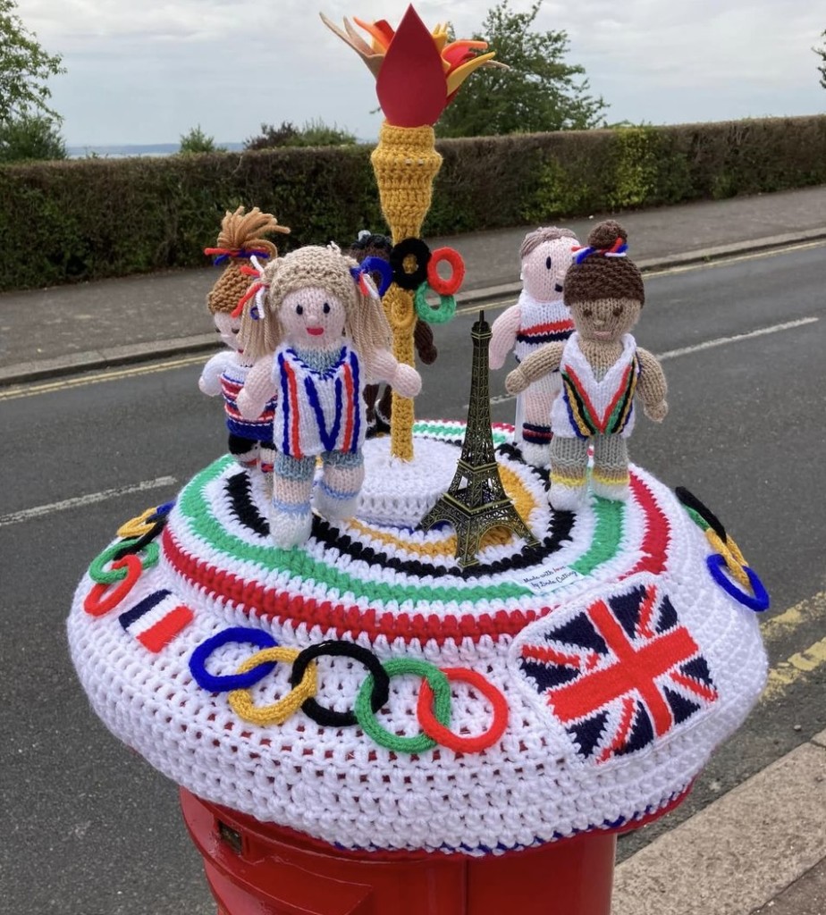 Above: Postbox toppers are a perfect way of celebrating big events, and the Crochet Queens Ashtead Wing created this one in Surrey.