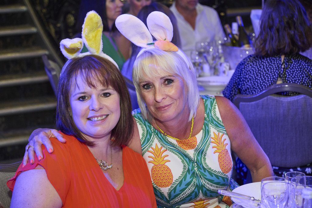 Above: Happy bunnies Karen and Claire at The Retas on Thursday, 4 July, the day after the deal was sealed