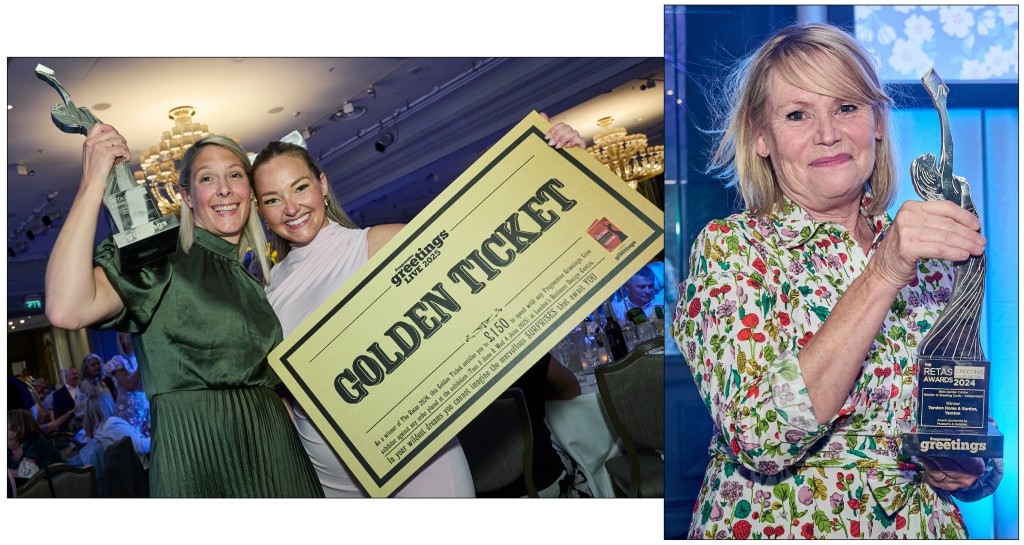 Above: Cardfactory’s buyer Charlotte Green and buying manager Samantha Bradley celebrate, and Yarnton’s Celia Leeson-Cox had a fabulous afternoon