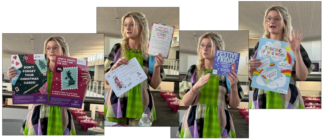 Above & top: Rebecca Green showed the toolkits available for each event