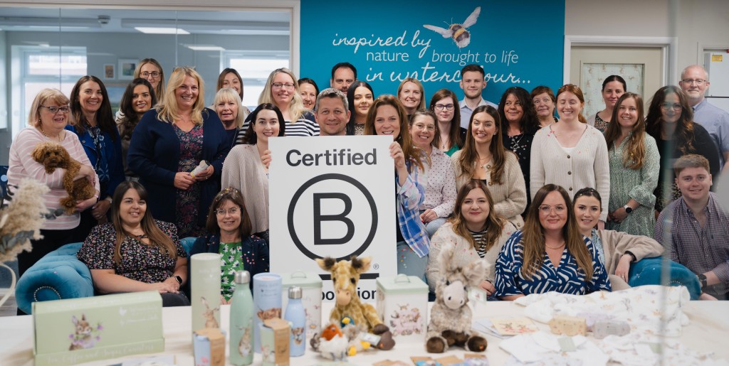 Above: The Wrendale family are proud of the B Corp certification