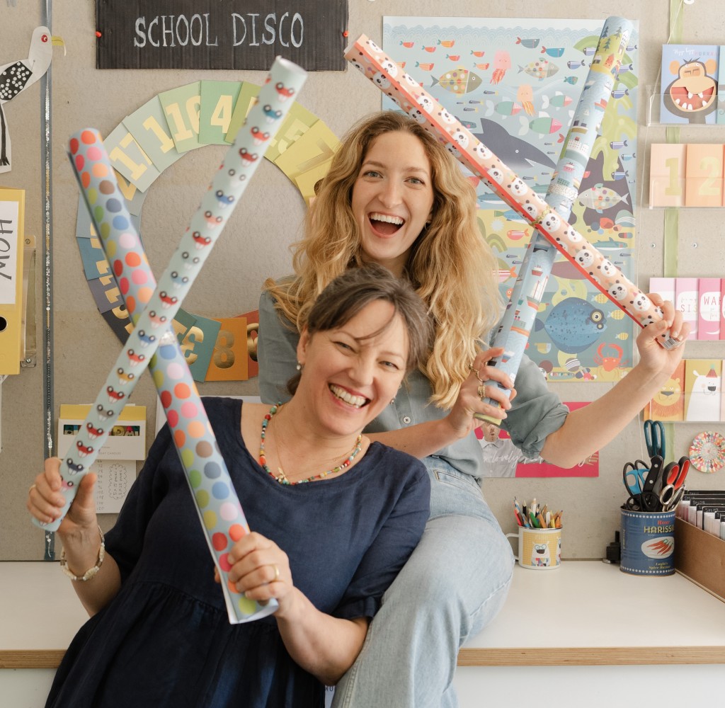 Above: Kali and Jemima Stileman hope to have the trophy all wrapped up