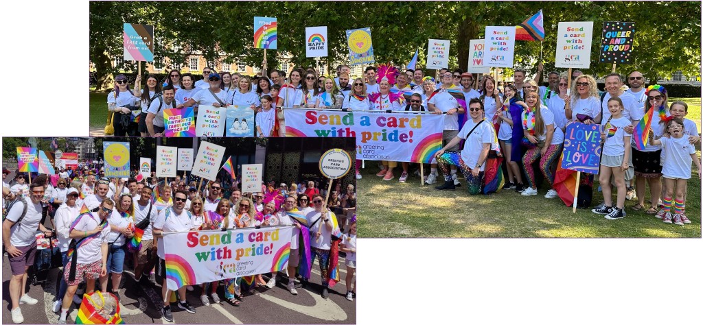 Above & top: A good time was had by the 75 GCA marchers at Pride In London on 29 June