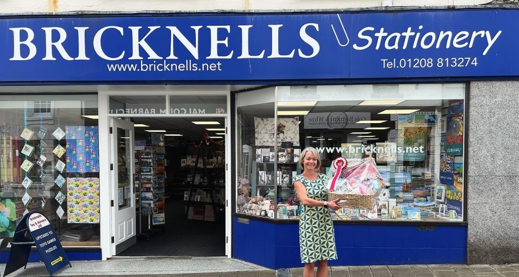 Above: Charlotte has a delicious hamper thanks to Bricknells’ carnival win