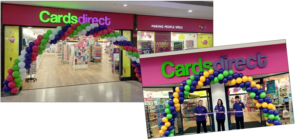 Above: Mansfield and Cwmbran are among Cards Direct’s latest openings