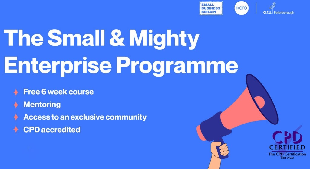 Above: The Small & Mighty Enterprise Programme is open for registrations