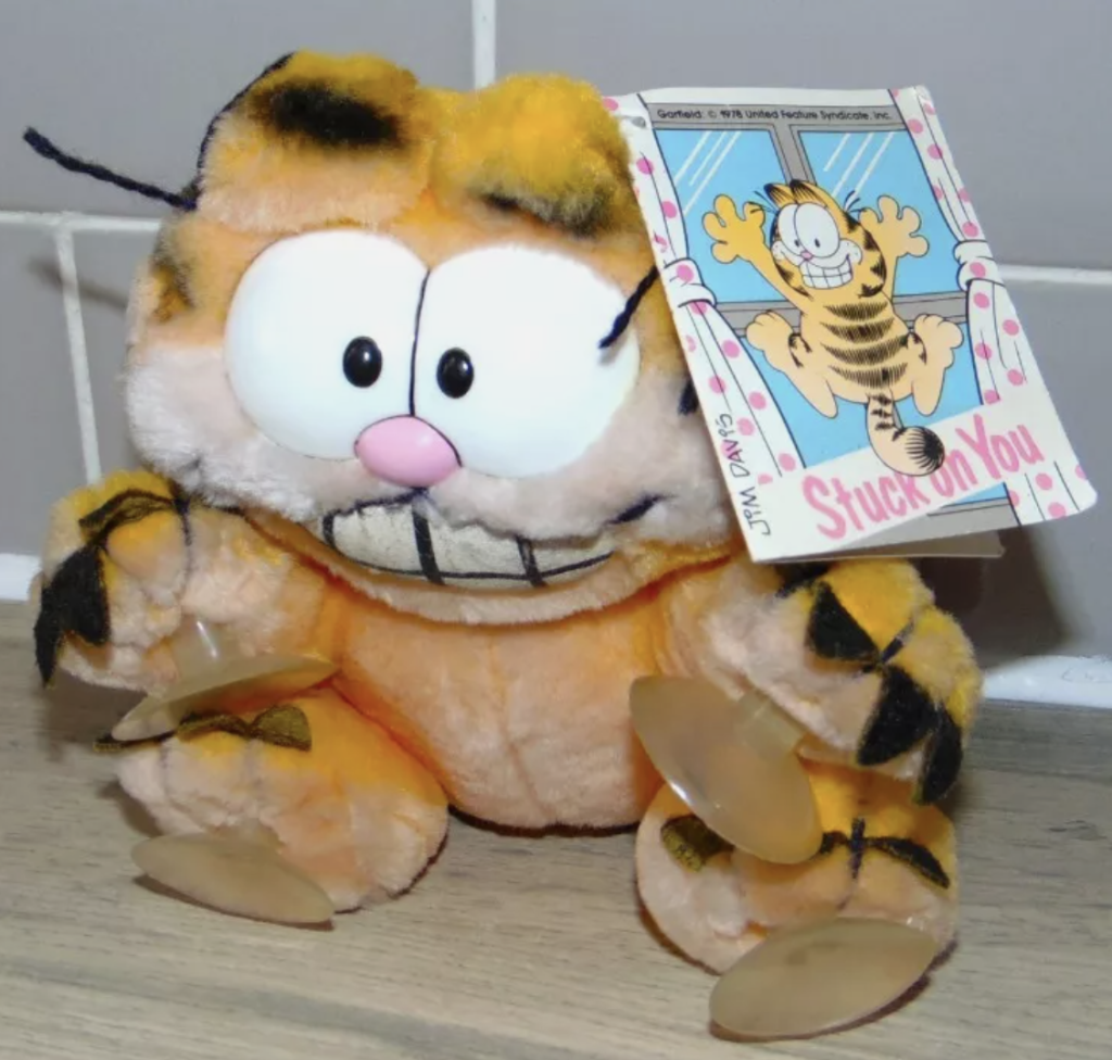 Above: Do you remember the Garfield Stuck On You craze?