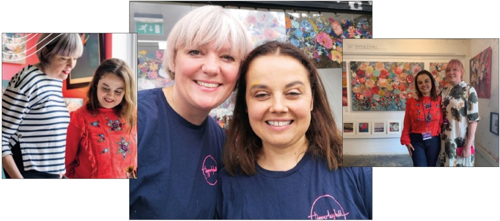 Above: Abi and Roz love creating art together