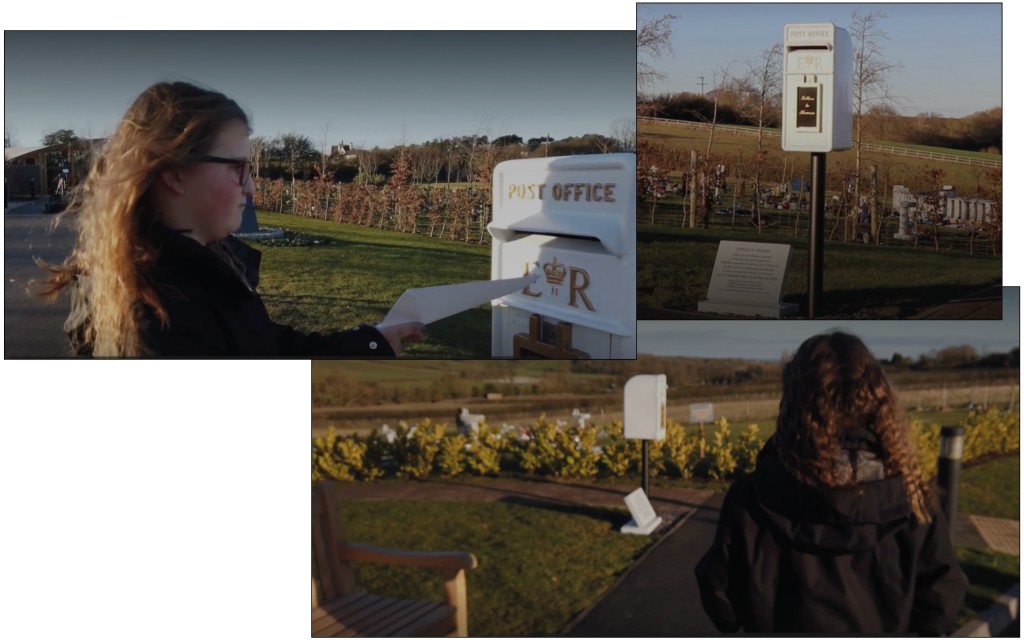 Above: The BBC filmed Matilda when the first postbox was unveiled