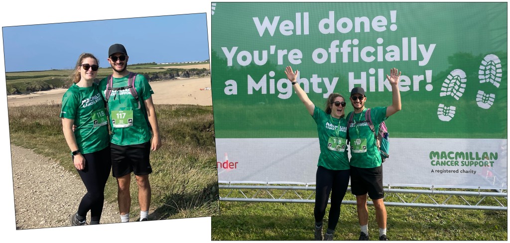 Above: Emily Byrd enjoyed the scenery on the Macmillan Mighty Hike