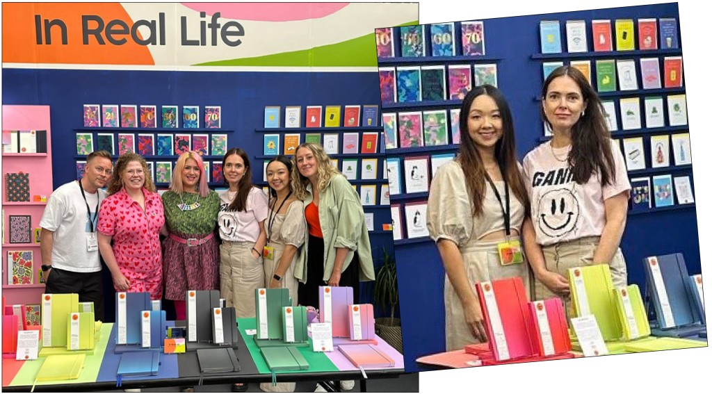 Above & top: Kitty and Clare (centre) with their old Paperchase pals David Howard, Laura Girling, Jessica Holt, and Emily Hopgood, and they’re also working with Laura Bertinelli and Jessica Eyre