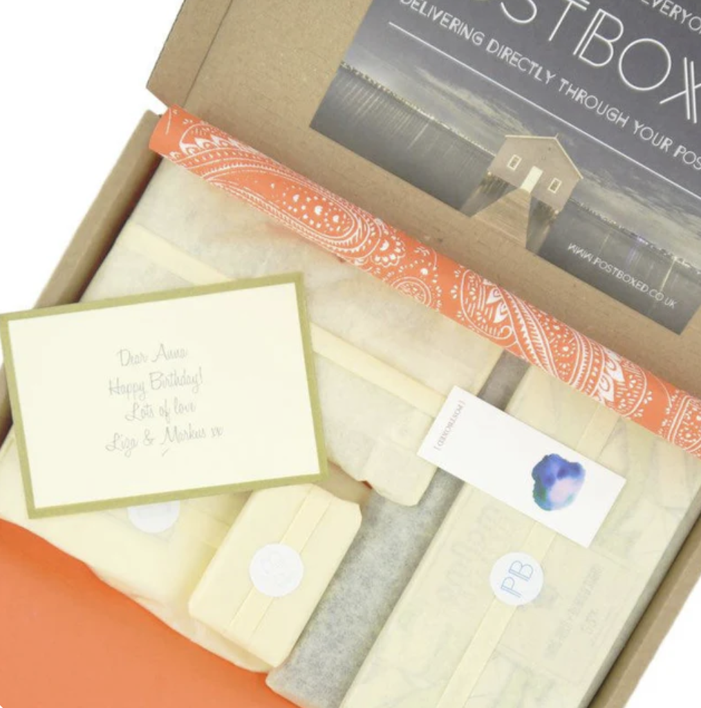 Above: PostBoxed’s gifts fit through the letterbox