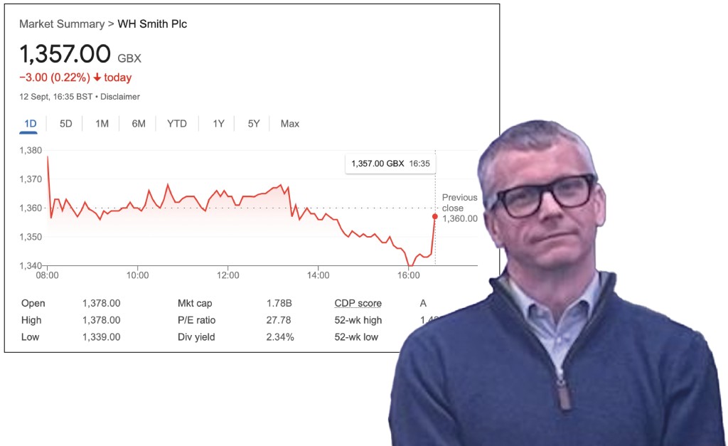 Above: Carl Stirling is pleased at the profits rise, which helped the share price increase