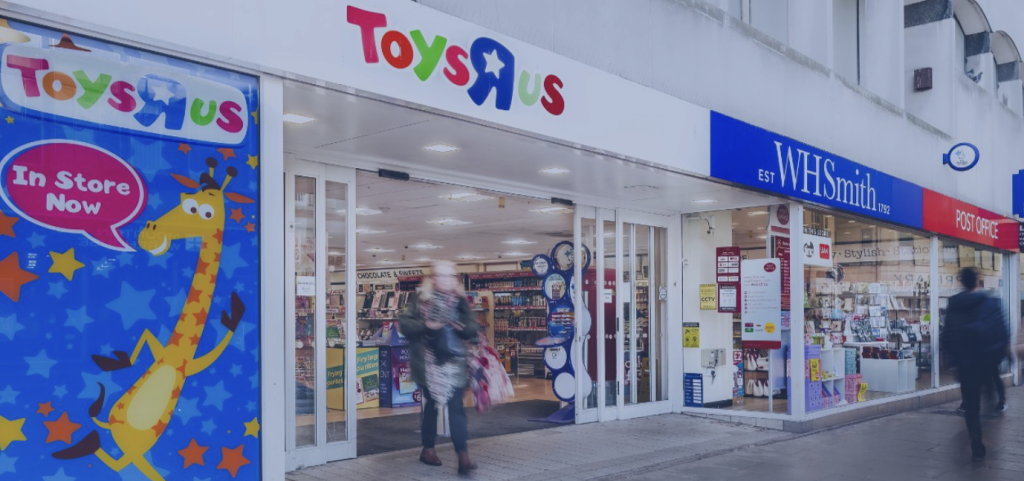 Above: WHS hopes to have 76 Toys R Us shop-in-shops by Christmas