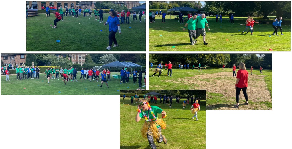 Above: The fun races and rounders were enjoyed by all