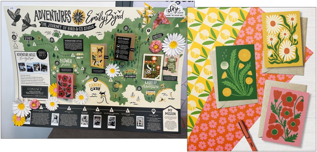 Above: Emily’s board took retailers on an adventure around her designs