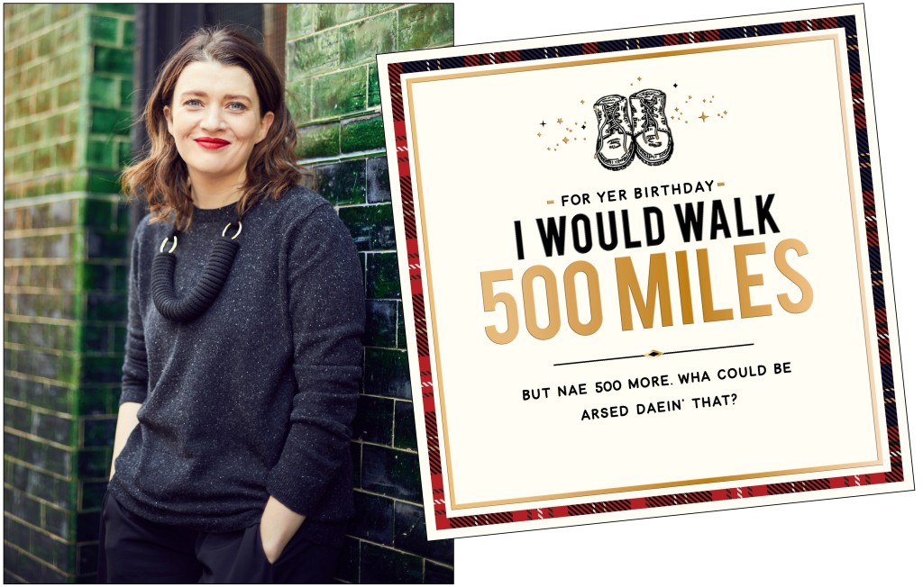 Above & top: Designer Heather Flynn loves the 500 Miles caption