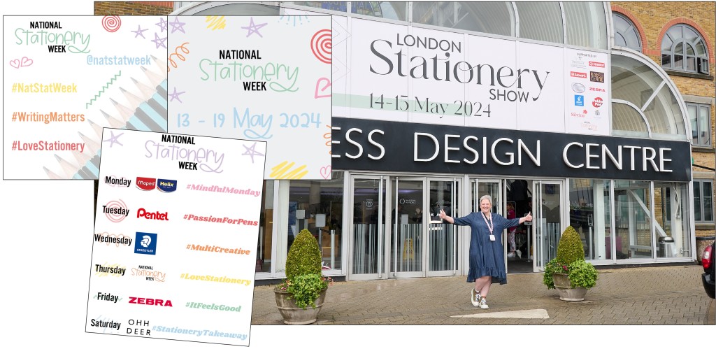 Above: As well as being nominated for her stores, Sarah’s sterling work has seen the National Stationery Week campaign recognised too in the finalists list