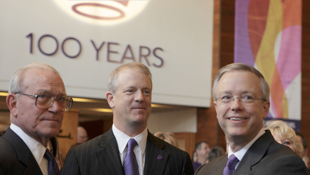 Above: Don with Don Jr and David at the company’s 100th anniversary in 2010