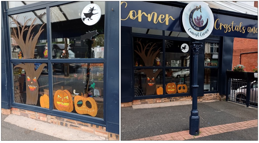 Above: Wallasey’s Concept Corner got creative with the window painting