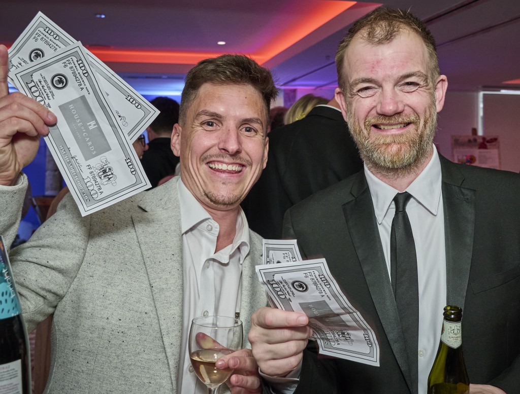 Above: Simon Davis (left) with G.F Smith’s national sales manager Gareth Davies at The Henries earlier this month