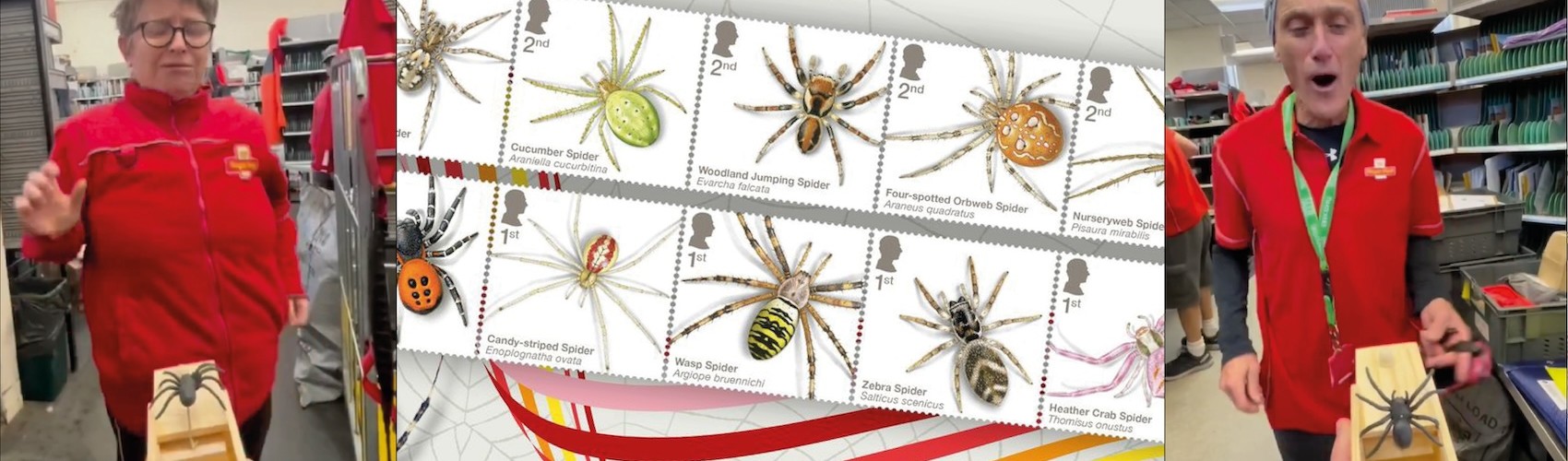 Spider stamps Header image