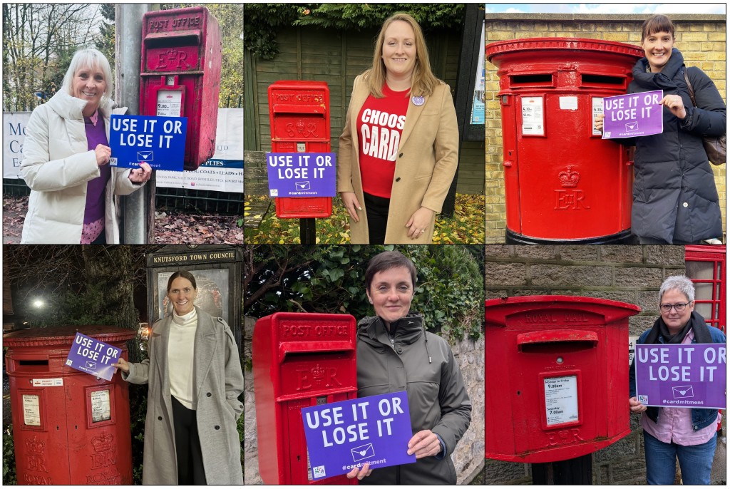 Above: Post box protests from Paper Salad, Grace Jackson Design, Cath Tate Cards, Stationery Supplies, Thortful, and Bexy Boo