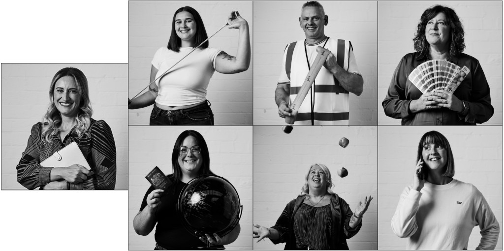 Above: The Glick team of (clockwise from left) MD Becky Dobson, display coordinator Olivia Tindale, distribution manager Paul Clayton, product manager Ruth Stockdale, marketing manager Carrie Whitham, operations manager Julia Parkinson and global accounts manager Michelle Airth