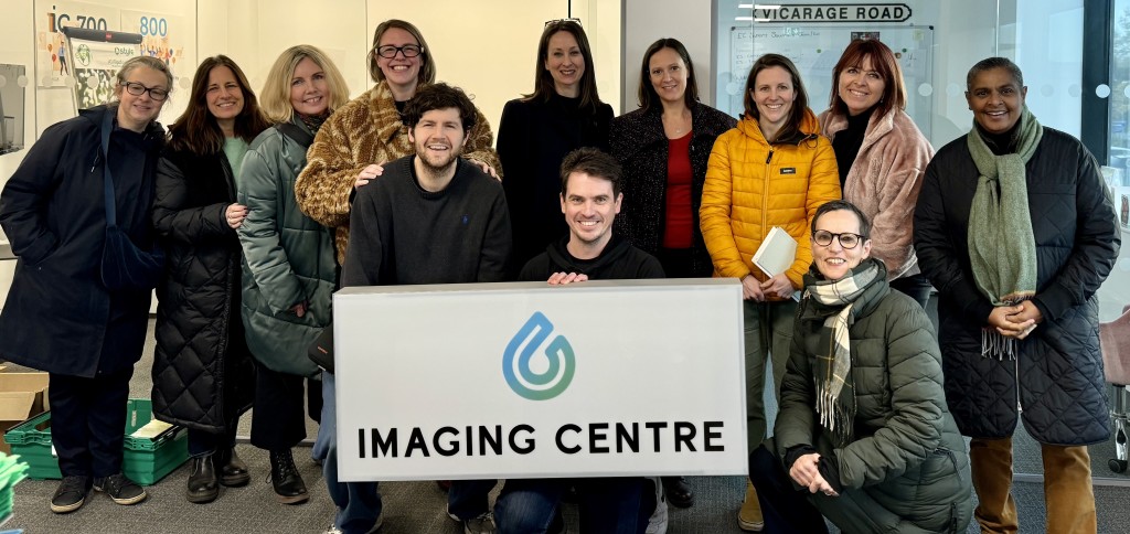 Above: The Inpress class of November 2024 with the Imaging Centre’s managing director Adam Short (centre)