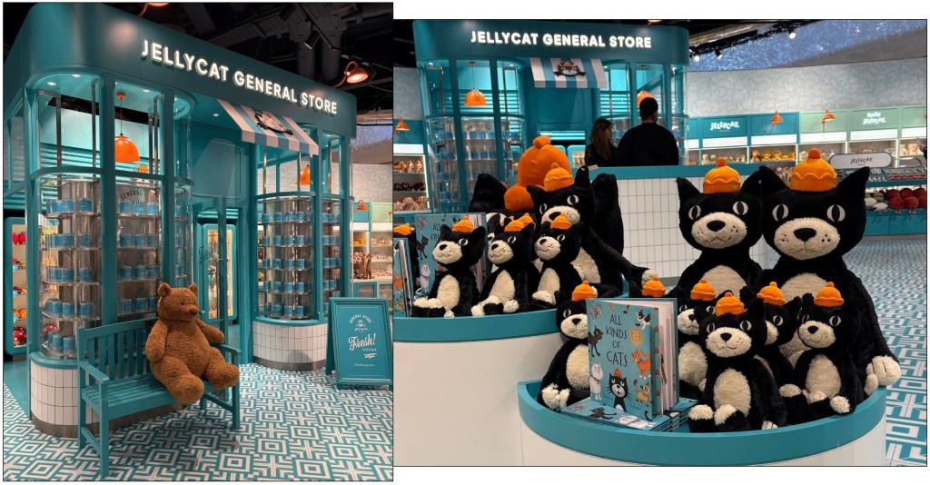 Above: Jellycat Jack is the original and company mascot so has his own section in Selfridges